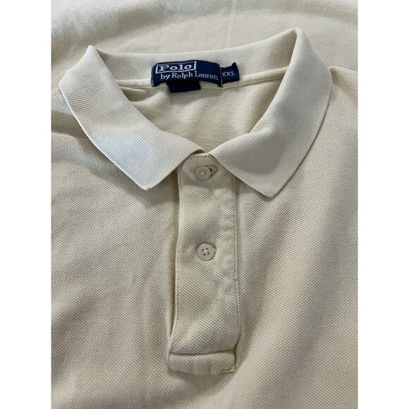 Polo Ralph Lauren Yellow Striped Short Sleeve Polo Shirt Size XXL Classic Preppy - Picture 8 of 10